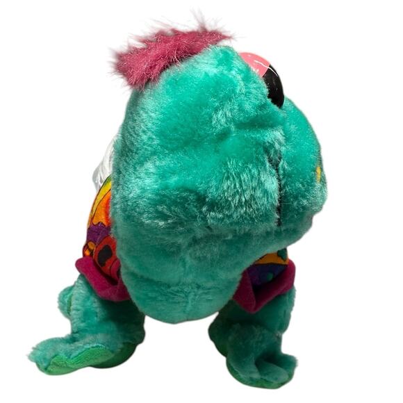 Vintage 1994 Turtle Plush ACE Doll Stuffed Animal Funky Psychedelic Carnival Toy - Picture 6 of 9